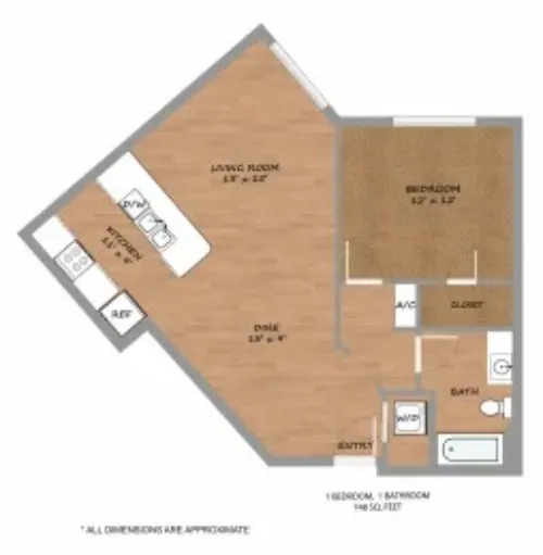 Urban Square Denton FloorPlan 4