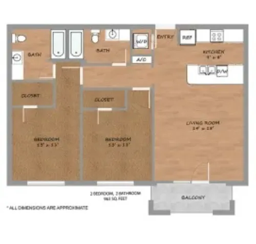 Urban Square Denton FloorPlan 6