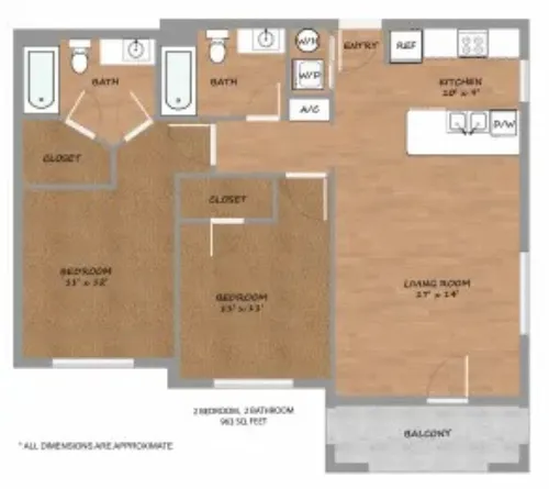 Urban Square Denton FloorPlan 7