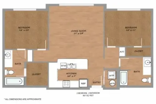Urban Square Denton FloorPlan 8
