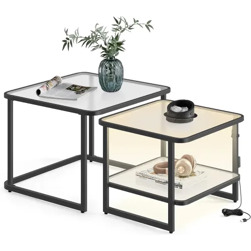 VASAGLE Nesting Tables (Set of 2)