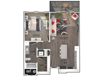 Varia at Highland Village Floorplan 1