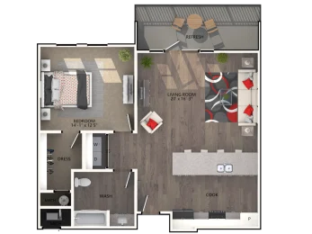 Varia at Highland Village Floorplan 14
