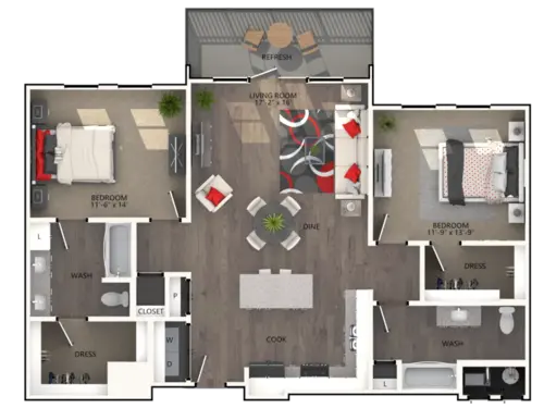 Varia at Highland Village Floorplan 20
