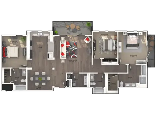 Varia at Highland Village Floorplan 23