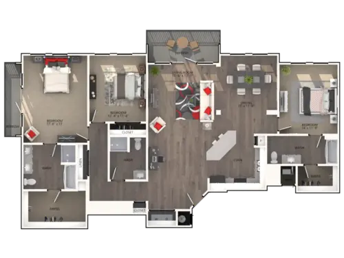 Varia at Highland Village Floorplan 25
