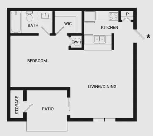 Verandahs at Cliffside Arlington Floor Plan 1