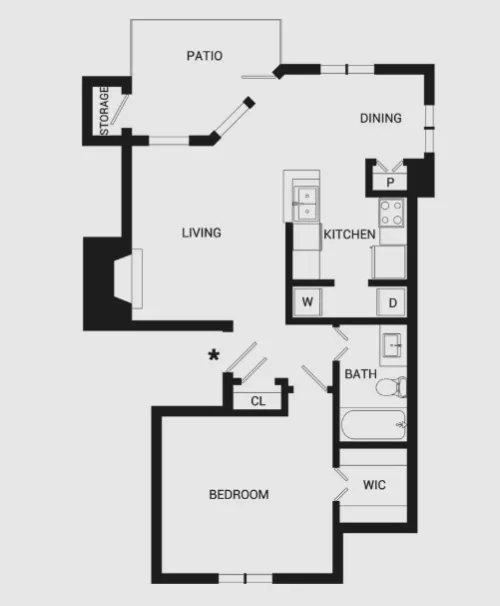 Verandahs at Cliffside Arlington Floor Plan 2