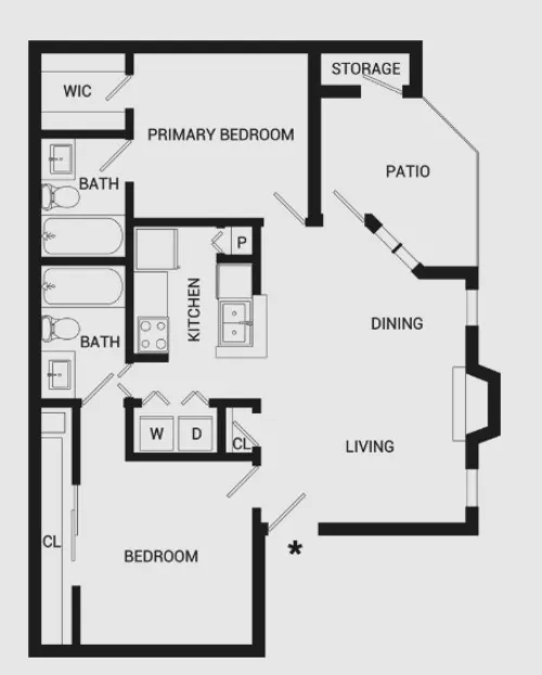 Verandahs at Cliffside Arlington Floor Plan 3