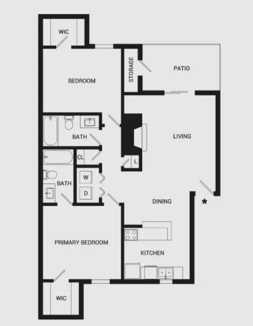 Verandahs at Cliffside Arlington Floor Plan 4