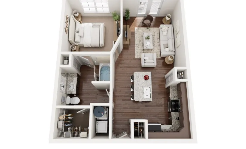 Villas Di Lucca Mansfield Apartment Floorplan 1