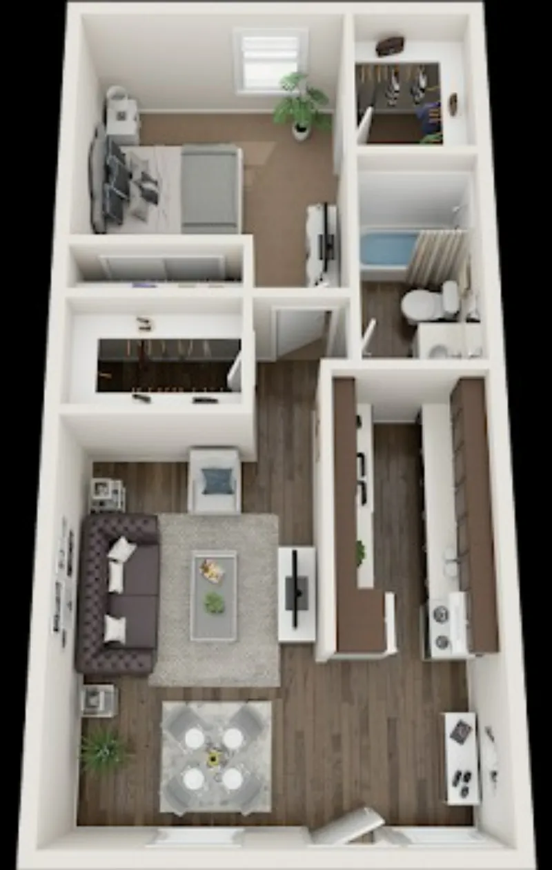 Villas at 1404 Fort Worth FloorPlan 4