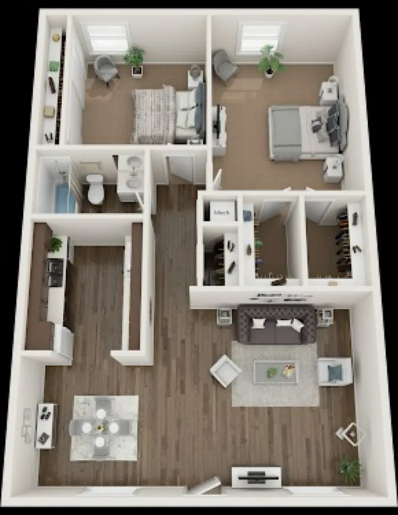 Villas at 1404 Fort Worth FloorPlan 6