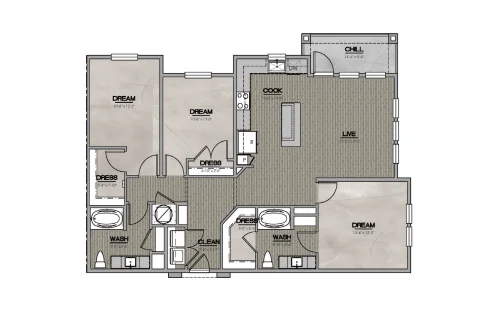 Westhouse Flats Fort Worth Floorplan 12
