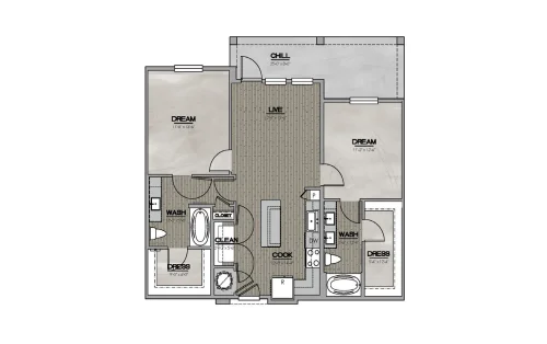 Westhouse Flats Fort Worth Floorplan 7
