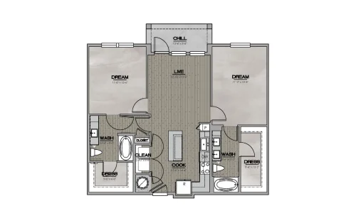 Westhouse Flats Fort Worth Floorplan 8
