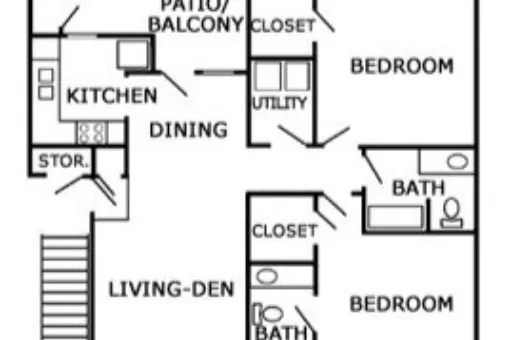 Westlake Gardens & Bella Terra Apartments Fort Worth Floorplan 4