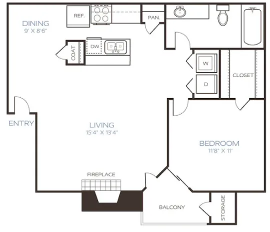 Westley Apartments Arlington Floorplan 3