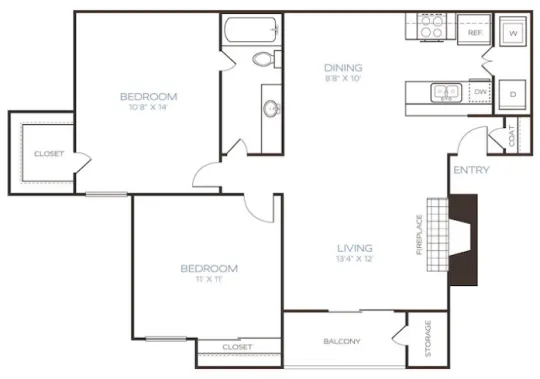 Westley Apartments Arlington Floorplan 5