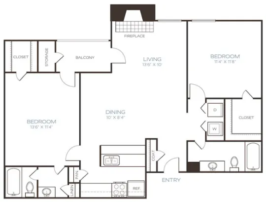 Westley Apartments Arlington Floorplan 7