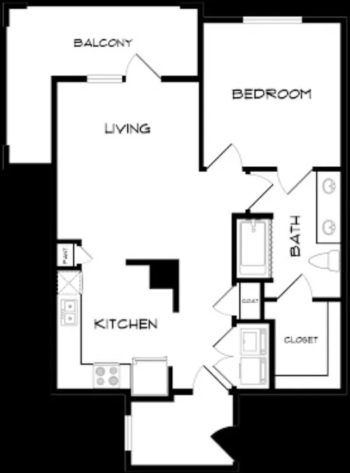 Windsor Apartments Denton FloorPlan 3