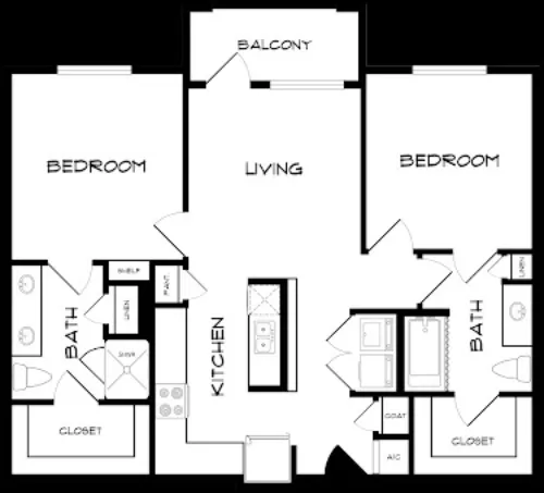 Windsor Apartments Denton FloorPlan 4
