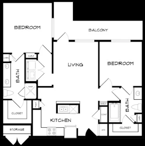 Windsor Apartments Denton FloorPlan 5