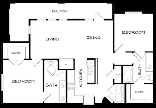 Windsor Apartments Denton FloorPlan 6