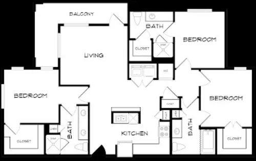 Windsor Apartments Denton FloorPlan 7