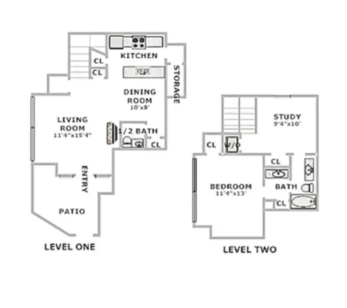 Woodbridge Townhomes Arlington floor plan 2