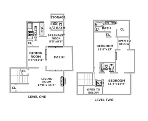 Woodbridge Townhomes Arlington floor plan 3