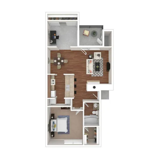 Woodlake Apartments Grapevine Floorplan 2