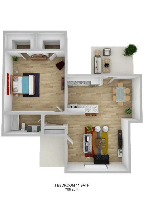 Woodland Park Arlington FloorPlan 1