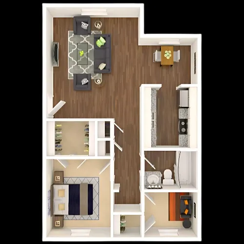 Woodwind Apartments Arlington floor plan 5