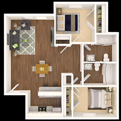 Woodwind Apartments Arlington floor plan 6