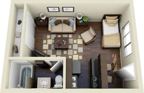 evRia Terraces Grand Prairie FloorPlan 1