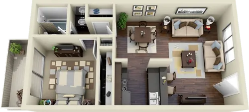 evRia Terraces Grand Prairie FloorPlan 3
