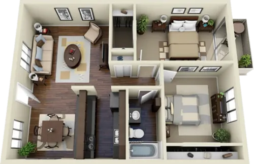 evRia Terraces Grand Prairie FloorPlan 4