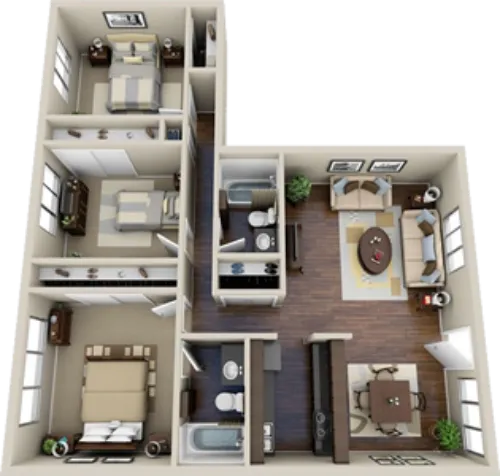 evRia Terraces Grand Prairie FloorPlan 6