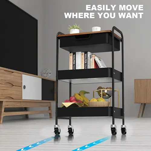 office rolling utility cart