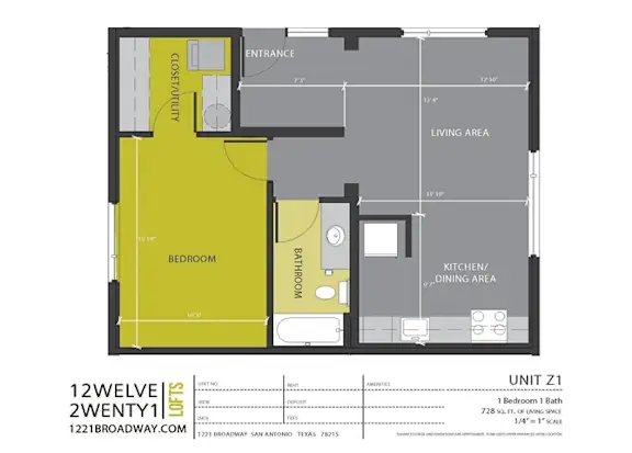 1221 Broadway Lofts San Antonio Floorplan 10