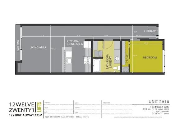 1221 Broadway Lofts San Antonio Floorplan 19