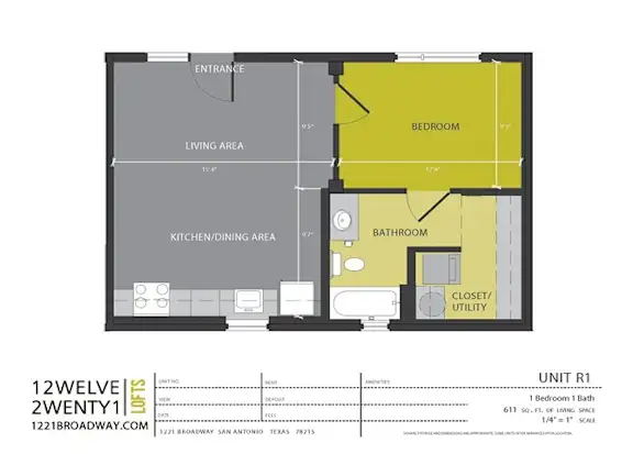 1221 Broadway Lofts San Antonio Floorplan 7