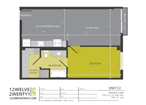 1221 Broadway Lofts San Antonio Floorplan 9