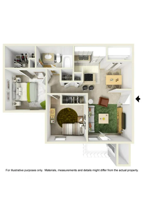 Acacia Park Apartments El Paso FloorPlan 2