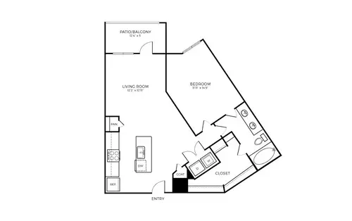 Addison Medical Center Apartments San Antonio Floorplan 11