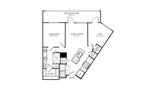 Addison Medical Center Apartments San Antonio Floorplan 12