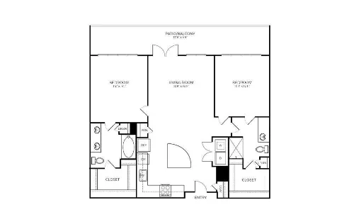 Addison Medical Center Apartments San Antonio Floorplan 15