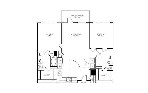 Addison Medical Center Apartments San Antonio Floorplan 20
