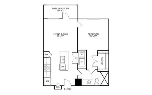 Addison Medical Center Apartments San Antonio Floorplan 3